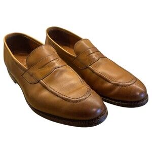 Allen Edmonds Lake Forest Men's 10.5 Dress Loafer Walnut Leather Slip On Shoe